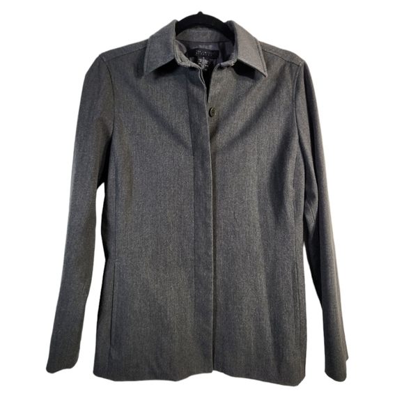 The Limited Blazer Jacket Gray Button Front, Size Small - Picture 1 of 12